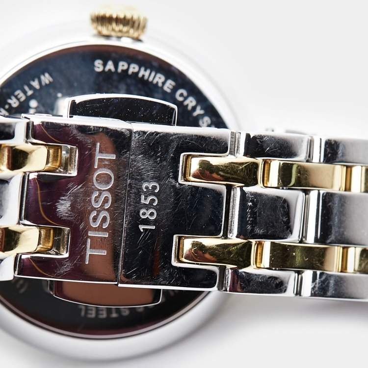 Pre Owned Tissot Silver Two-Tone Stainless Steel Bellissima T126.010.22.013.00 Women's Wristwatch 26 mm