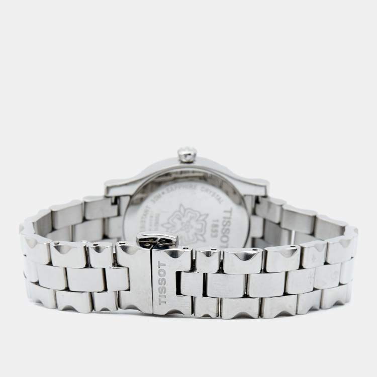 Pre Owned Tissot Silver Stainless Steel Stylis-T T028210A Women's Wristwatch 28 mm
