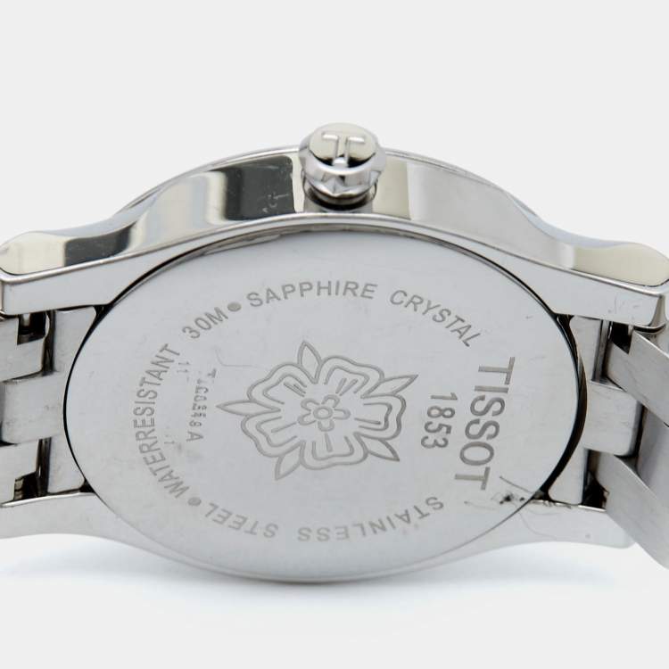 Pre Owned Tissot Silver Stainless Steel Stylis-T T028210A Women's Wristwatch 28 mm