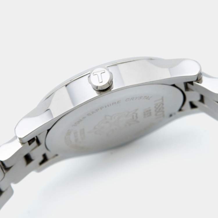 Pre Owned Tissot Silver Stainless Steel Stylis-T T028210A Women's Wristwatch 28 mm