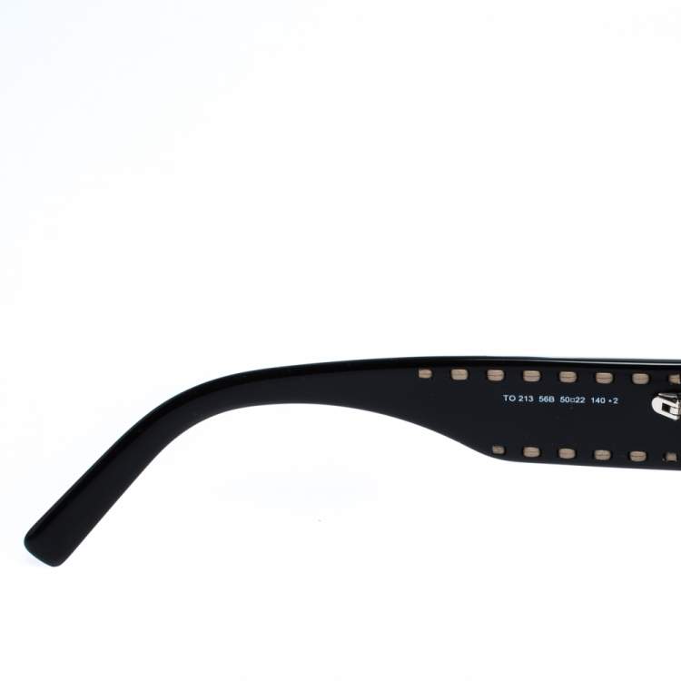 Pre Owned Tod's Dark Brown Tortoise TO 213 Square Sunglasses