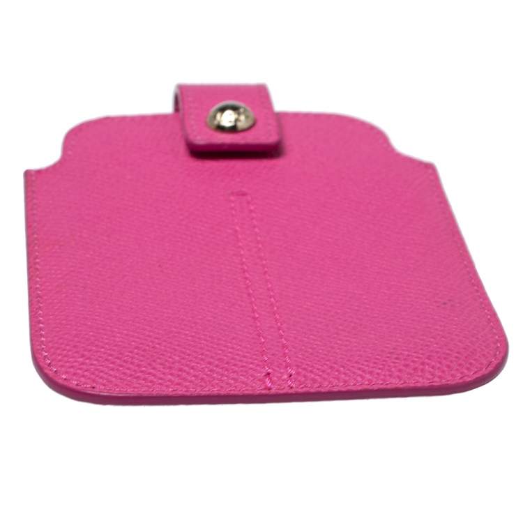 Pre Owned Tod's Pink Leather Phone Case