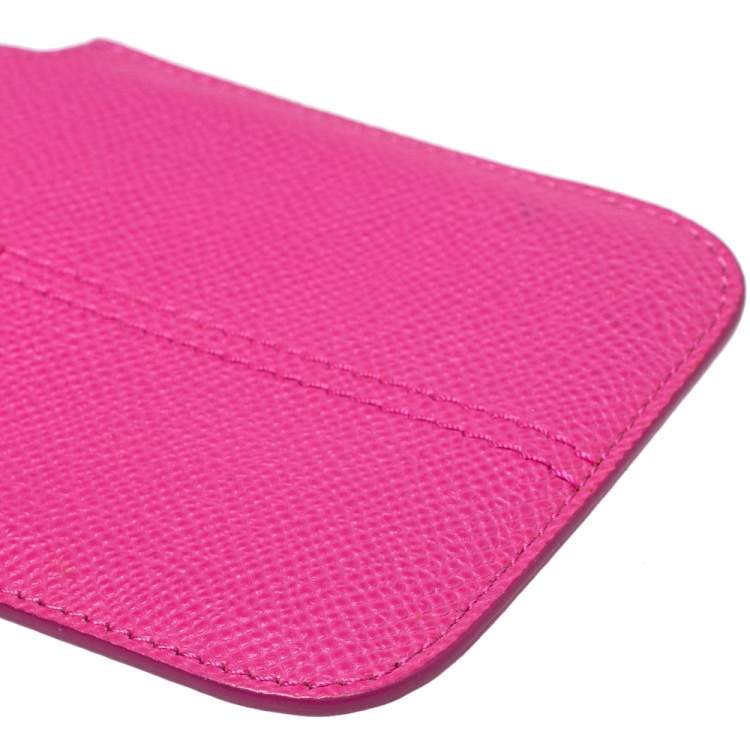 Pre Owned Tod's Pink Leather Phone Case