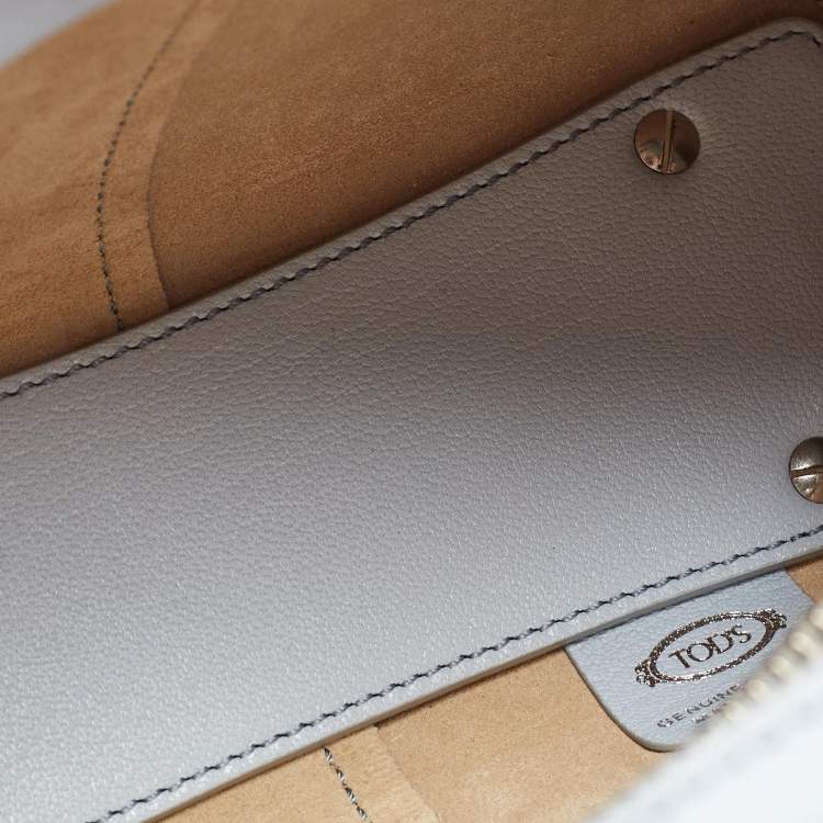 Pre Owned Tod's Light Blue Leather Mini Di Bag
