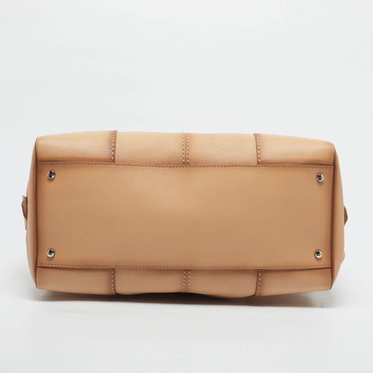 Pre Owned Tod's Tan Ombre Leather Large Sella Satchel