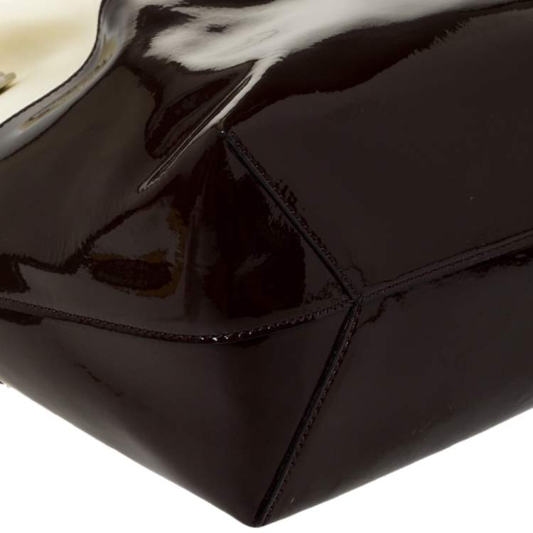 Pre Owned Tod's Cream/Brown Leather Flower Tote