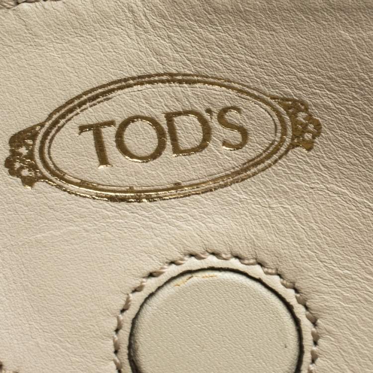Pre Owned Tod's Tri Color Leather Medium D-Cube Tote
