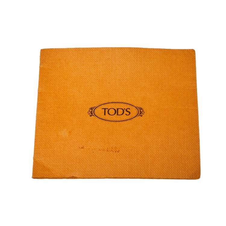Pre Owned Tod's Red Leather ANJ Rings Shopper Tote