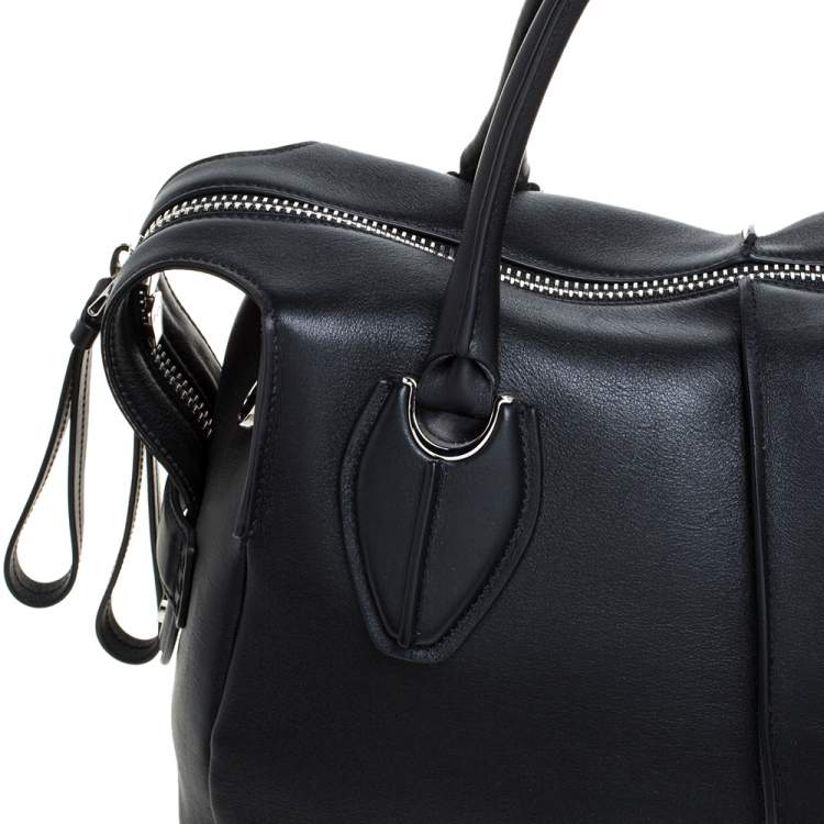 Pre Owned Tod's Black Leather D Styling Bowler Bag
