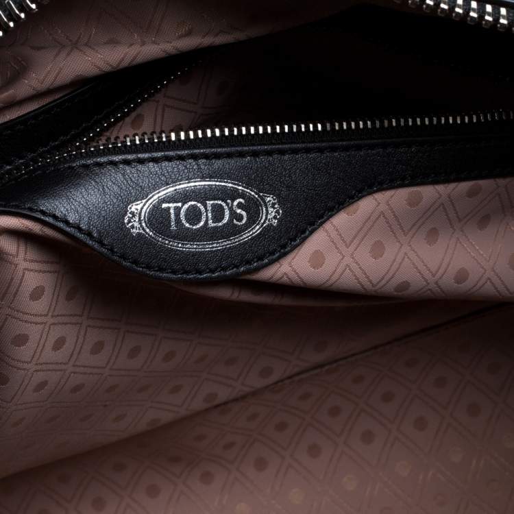 Pre Owned Tod's Black Leather D Styling Bowler Bag