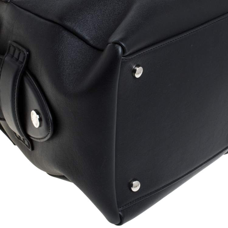 Pre Owned Tod's Black Leather D Styling Bowler Bag
