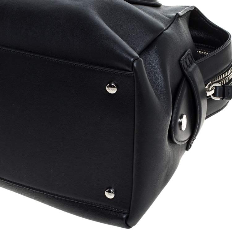 Pre Owned Tod's Black Leather D Styling Bowler Bag