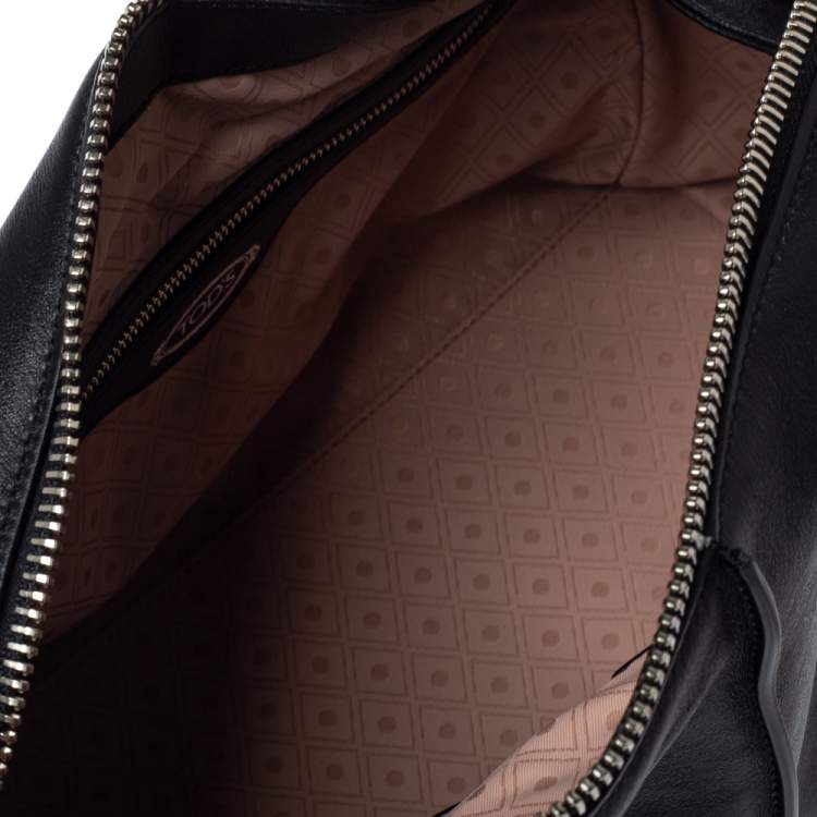 Pre Owned Tod's Black Leather D Styling Bowler Bag