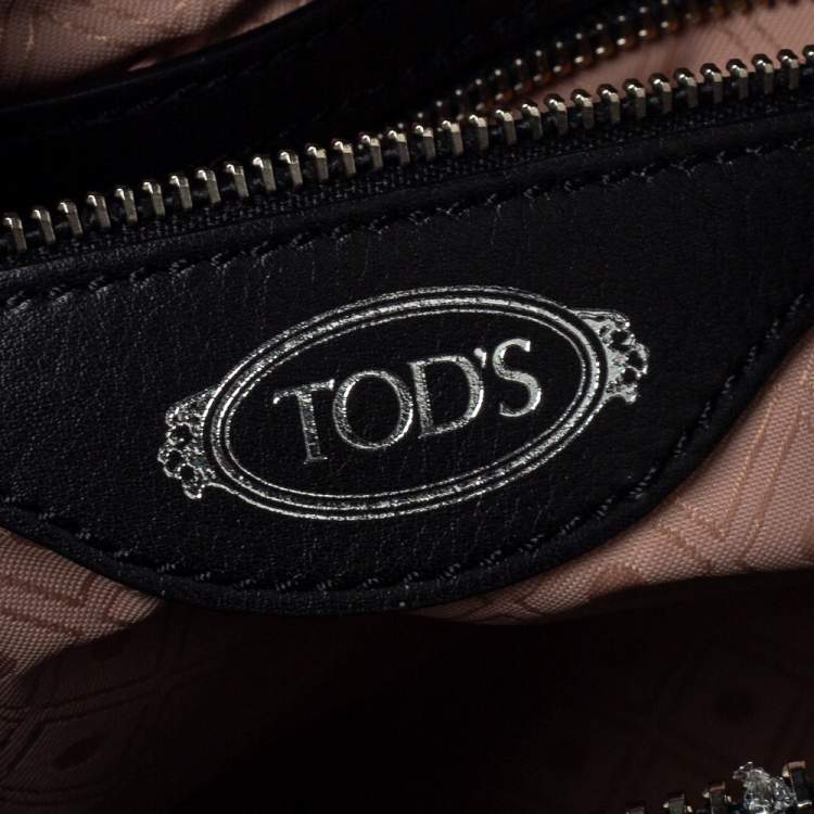 Pre Owned Tod's Black Leather D Styling Bowler Bag