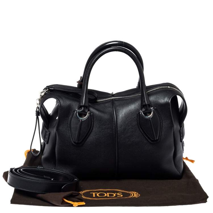 Pre Owned Tod's Black Leather D Styling Bowler Bag