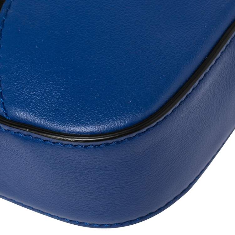 Pre Owned Tod's Tricolor Leather Shark Media Camera Crossbody Bag