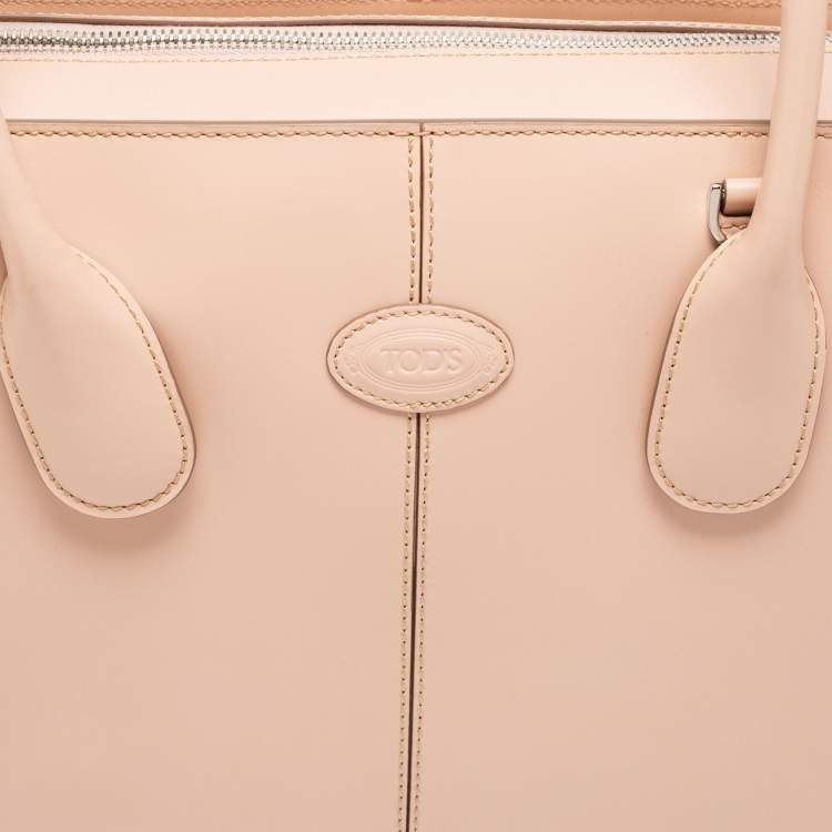 Pre Owned Tod's Beige Leather D-Bag Satchel
