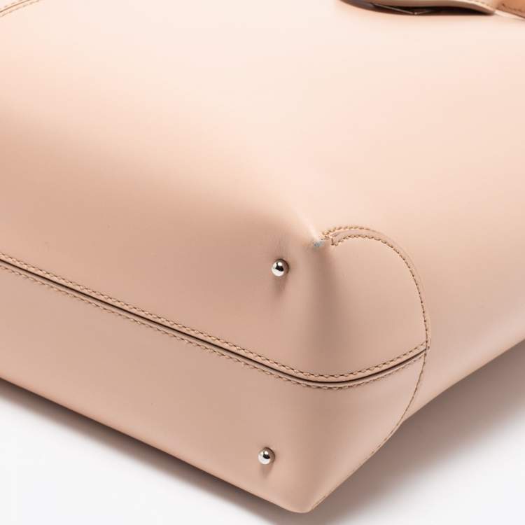 Pre Owned Tod's Beige Leather D-Bag Satchel