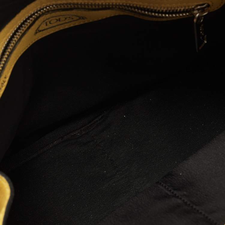 مملوكة مسبقًا Tod's Yellow Leather Mini Miky Satchel
