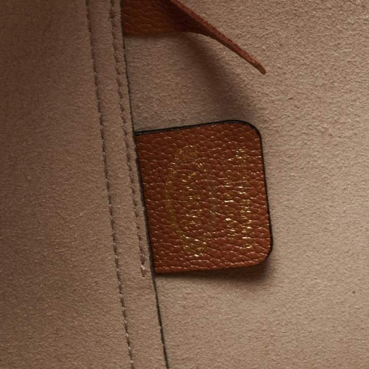 Pre Owned Tod's Brown Leather Small T Timeless Shopping Tote