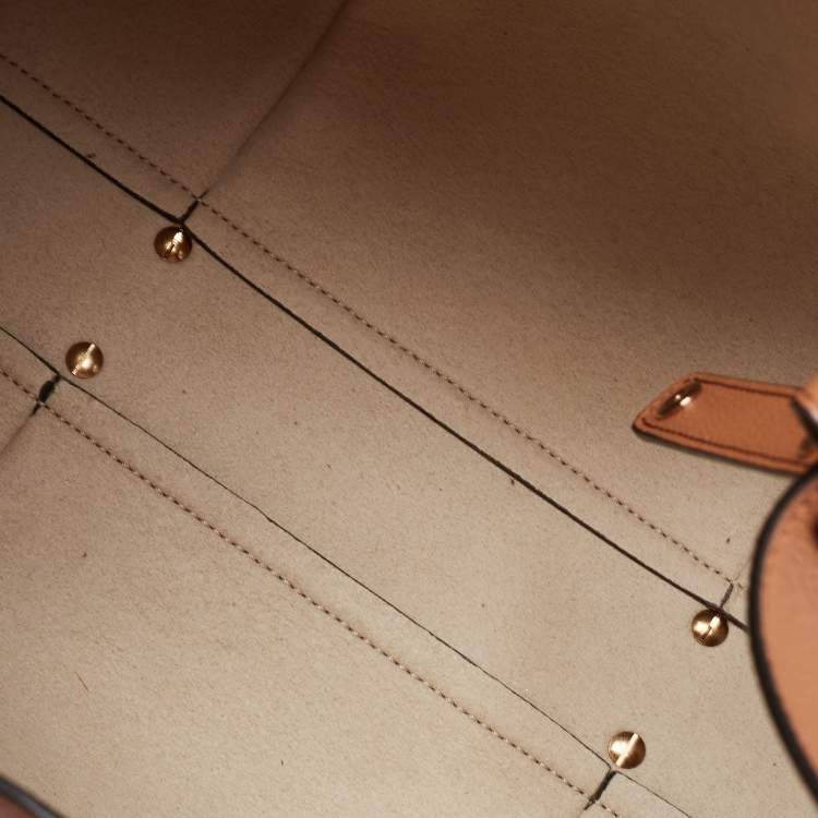 Pre Owned Tod's Brown Leather Small T Timeless Shopping Tote