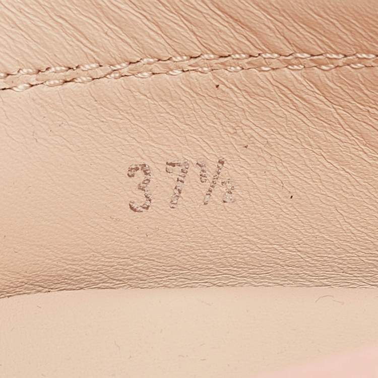 Pre Owned Tod's Pink Leather Slip On Loafers Size 37.5