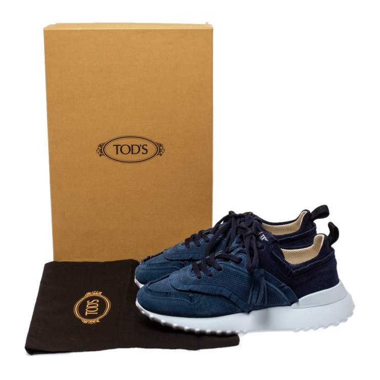 tod's fringe suede sneaker