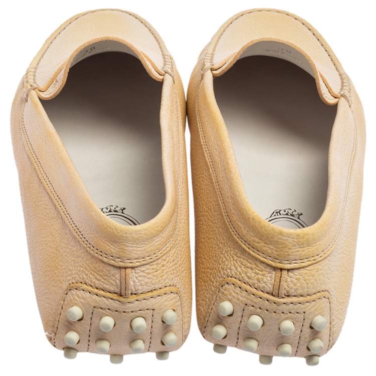 Pre Owned Tod's Two Tone Leather Penny Loafers Size 38