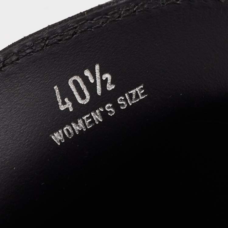 Pre Owned Tod's Black Leather Platform Penny Loafers Size 40.5