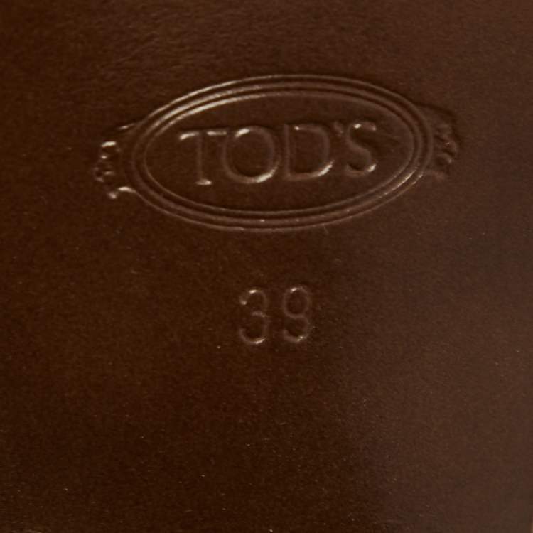 Pre Owned Tod's Black Suede Ankle Boots Size 39