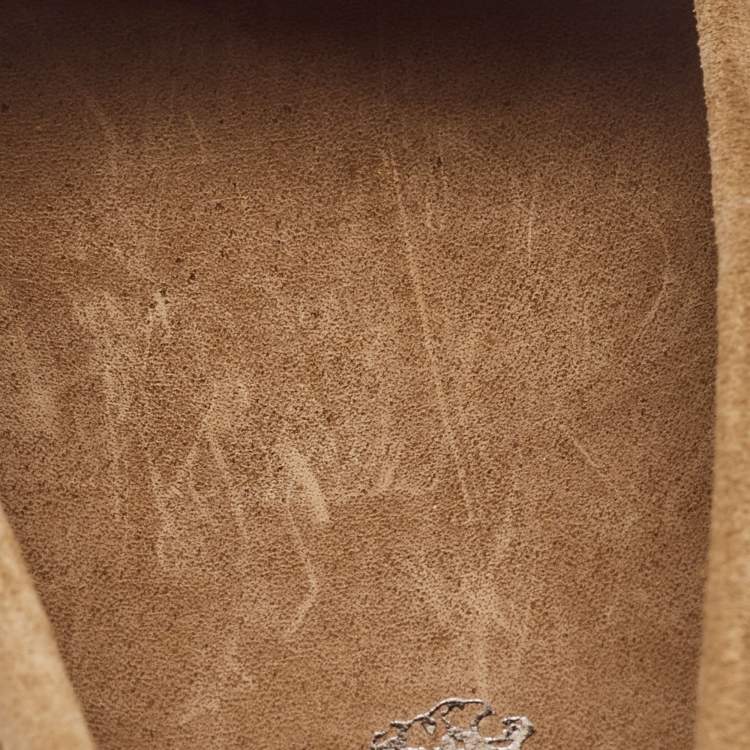 Pre Owned Tod's Beige Suede Penny Driving Loafers Size 39