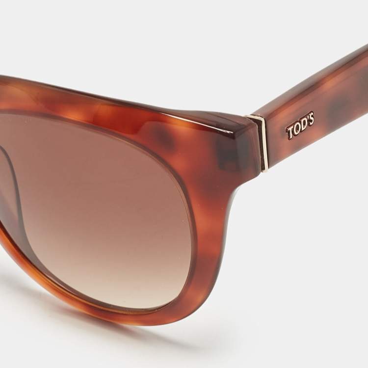 Pre Owned Tod's Tortoise Gradient TO 117 Wayfarer Sunglasses