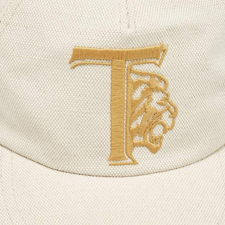 Pre Owned Tod's Cream Cotton Blend Canvas Baseball Cap 