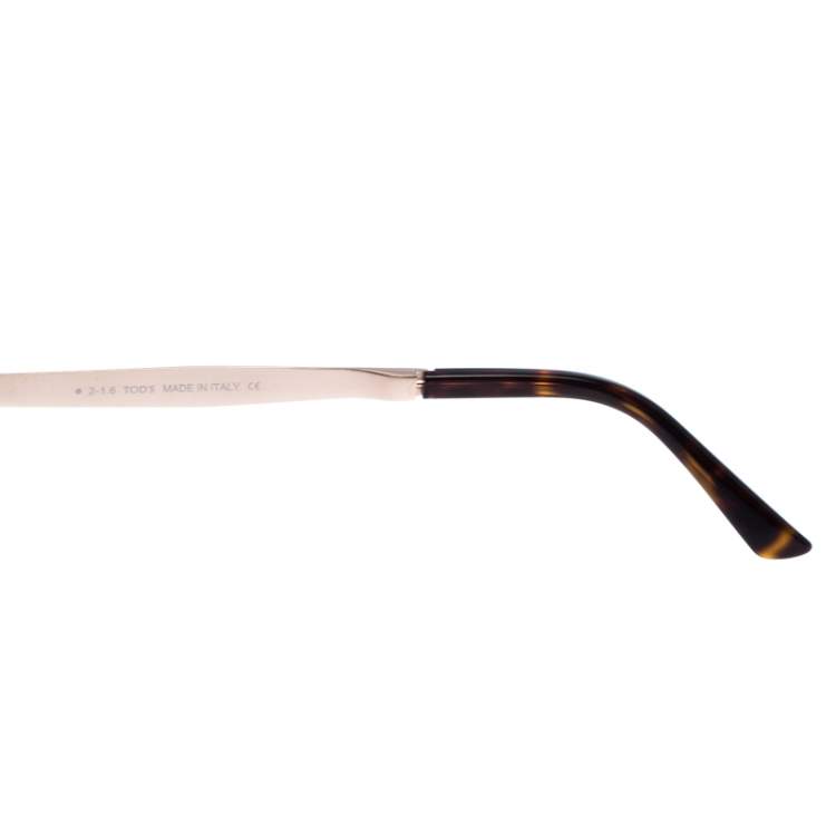 Pre Owned Tod's Black/Brown TO 168 52F Cat Eye Sunglasses
