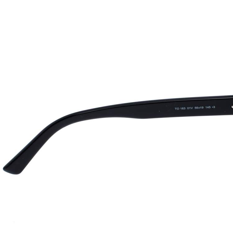 Pre Owned Tod's Black/Blue Gradient TO 163 Square Sunglasses
