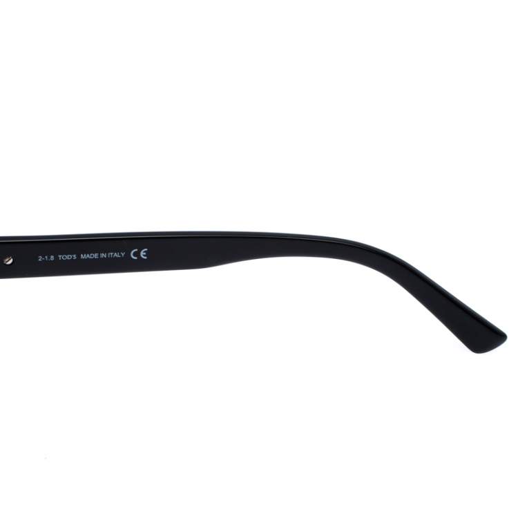 Pre Owned Tod's Black/Blue Gradient TO 163 Square Sunglasses