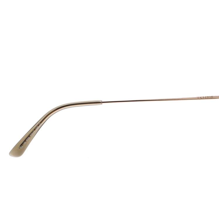 Pre Owned Tod's Gold/Grey Gradient TO 139 Aviator Sunglasses