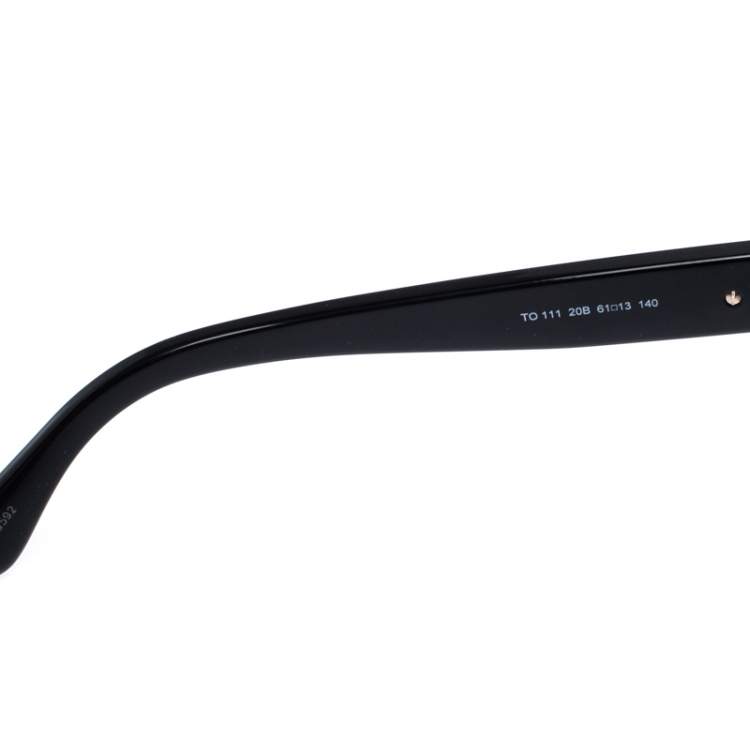 Pre Owned Tod's Black/ Grey Gradient TO111 Oversized Sunglasses