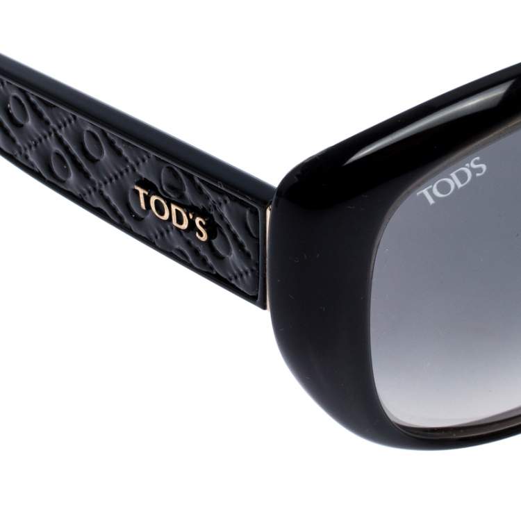 Pre Owned Tod's Black/ Grey Gradient TO111 Oversized Sunglasses