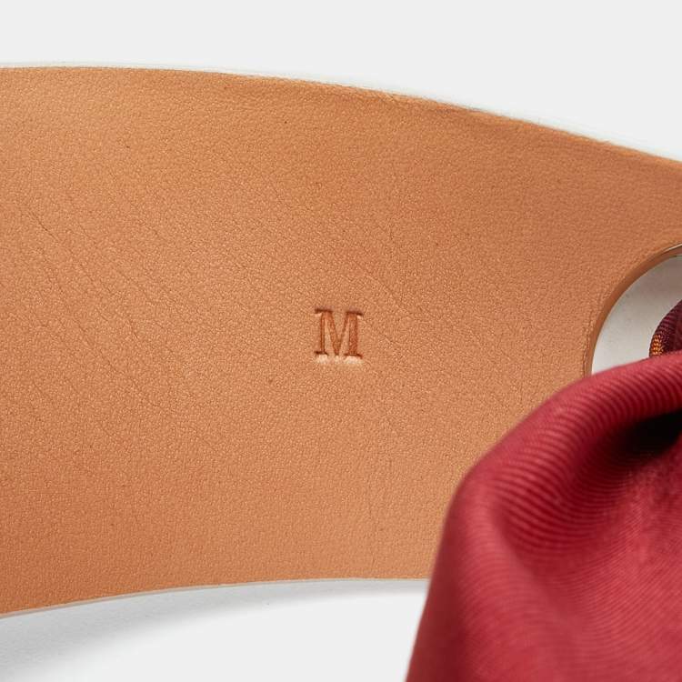 Pre Owned Tod's White Leather Scarf Waist Belt