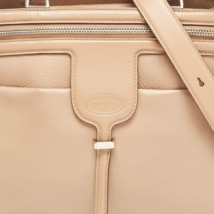 Pre Owned Tod's Beige Leather Thea Tote