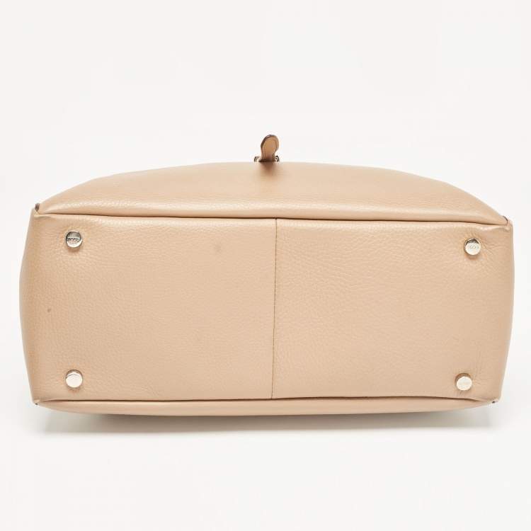 Pre Owned Tod's Beige Leather Thea Tote