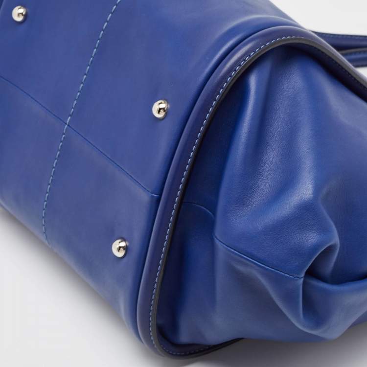 Pre Owned Tod's Blue Leather Shade Tote