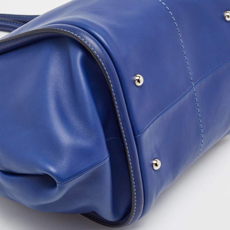 Pre Owned Tod's Blue Leather Shade Tote