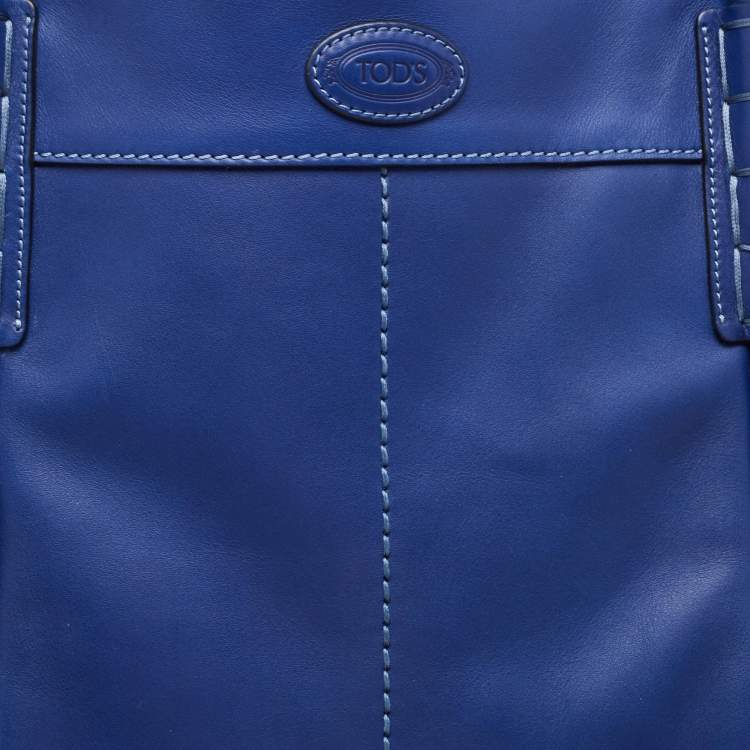 Pre Owned Tod's Blue Leather Shade Tote
