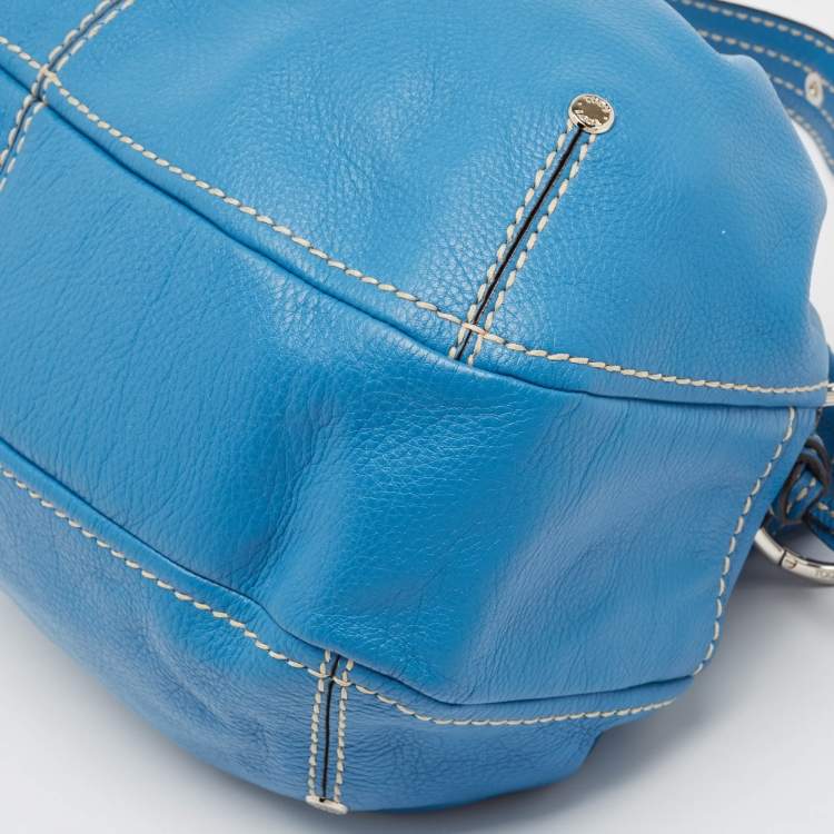 Pre Owned Tod's Blue Leather Hobo