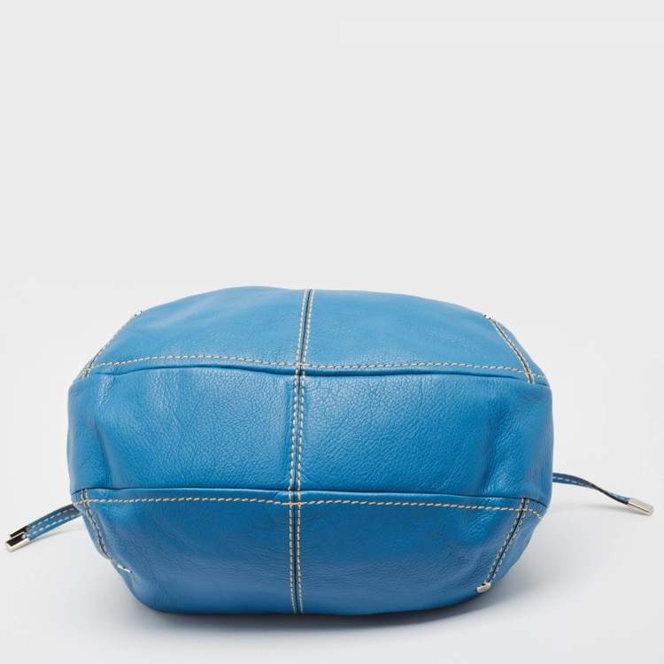 Pre Owned Tod's Blue Leather Hobo