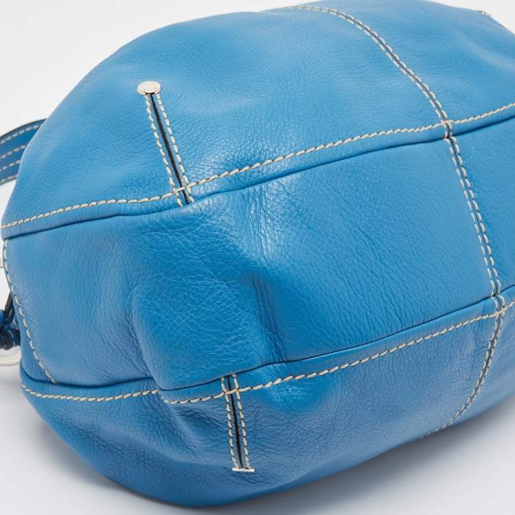 Pre Owned Tod's Blue Leather Hobo