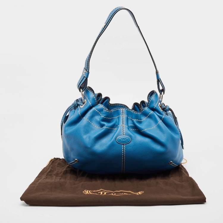 Pre Owned Tod's Blue Leather Hobo