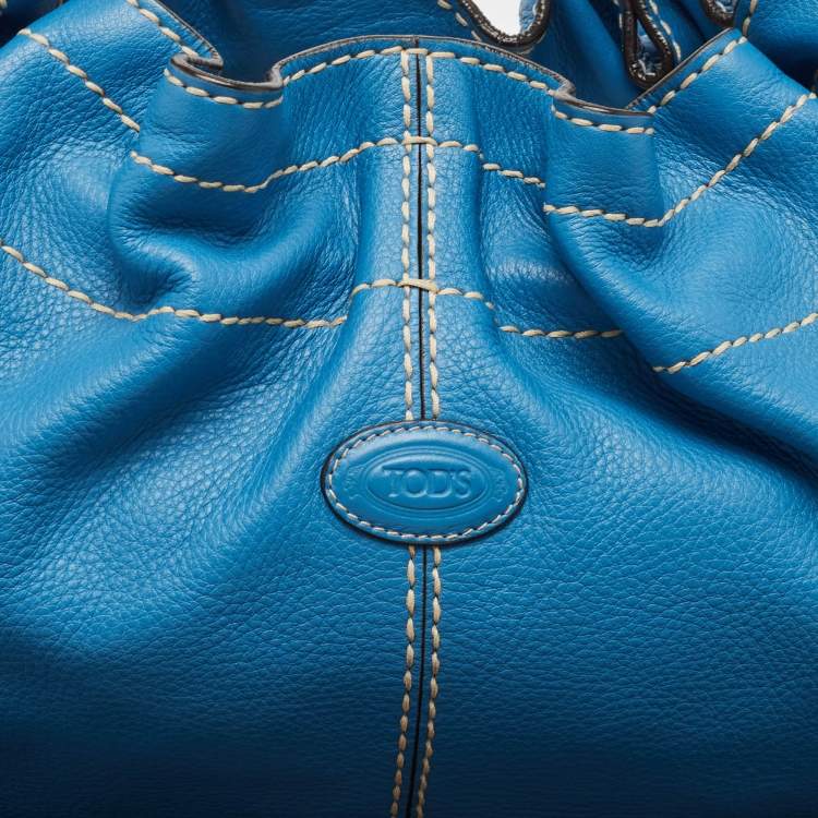 Pre Owned Tod's Blue Leather Hobo